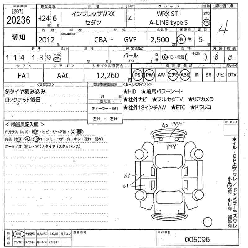 SUBARU IMPREZA WRX STI