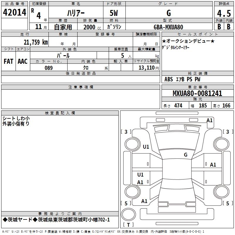 TOYOTA HARRIER