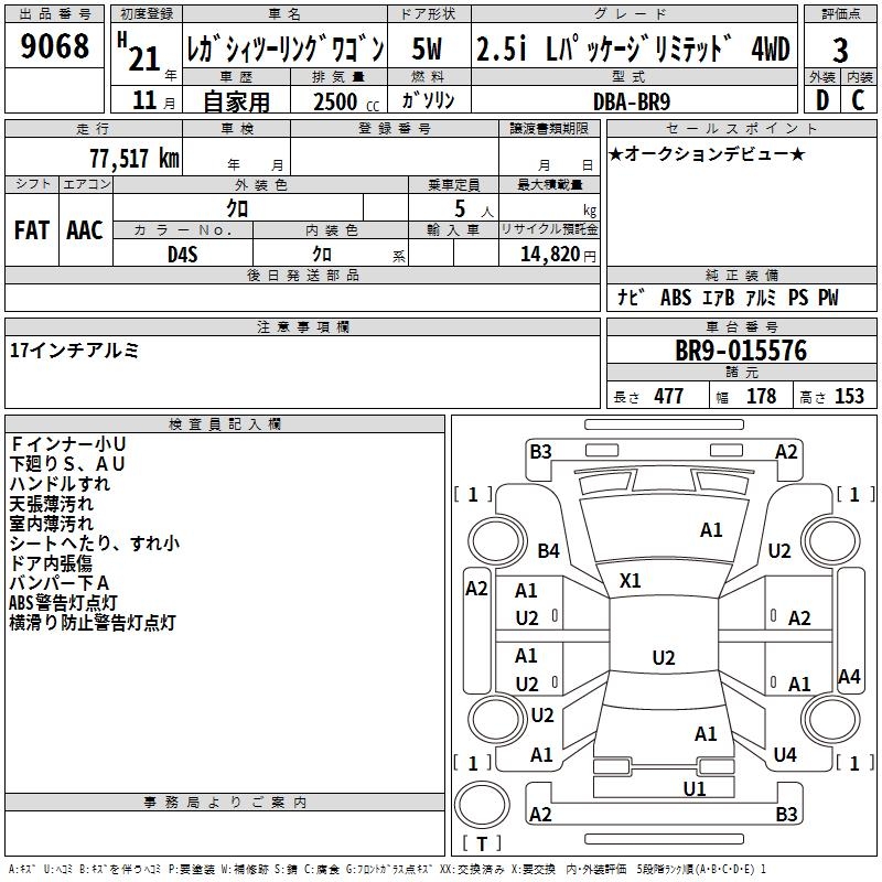 SUBARU LEGACY