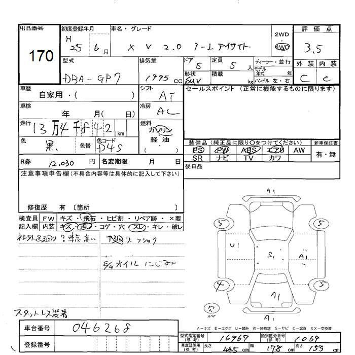 SUBARU XV