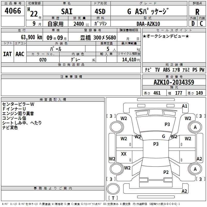 TOYOTA SAI