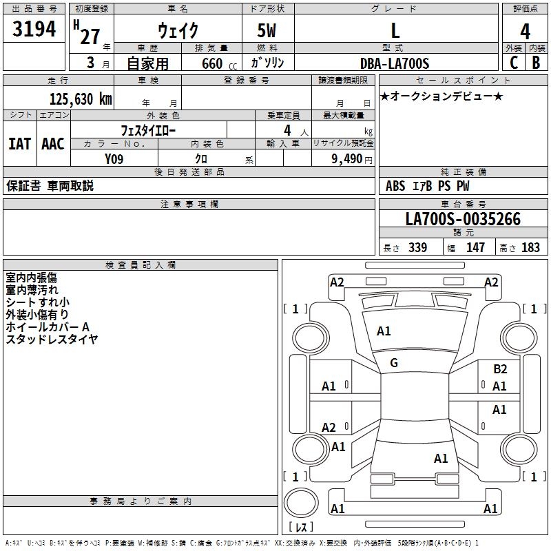 DAIHATSU WAKE