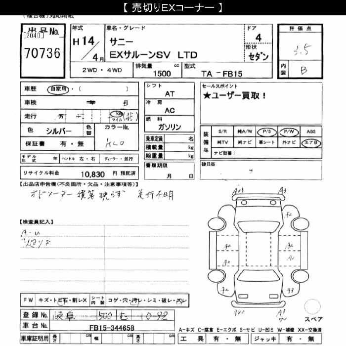 NISSAN SUNNY