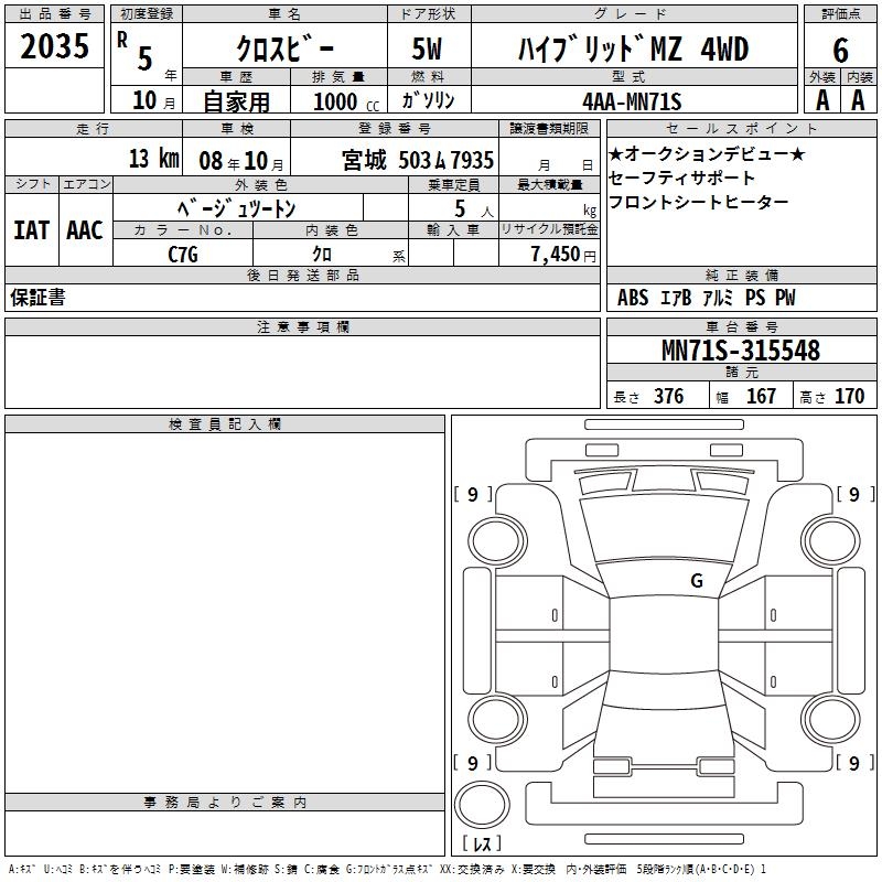SUZUKI XBEE