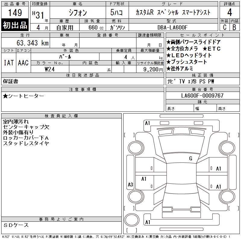 SUBARU CHIFFON
