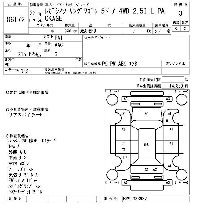 SUBARU LEGACY