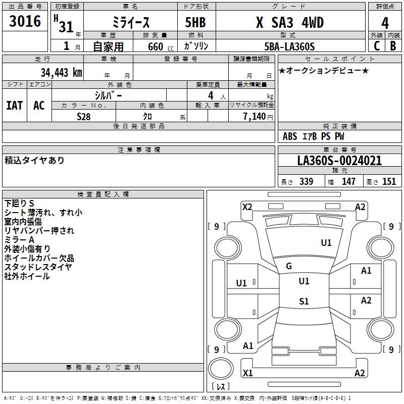 DAIHATSU MIRA E:S