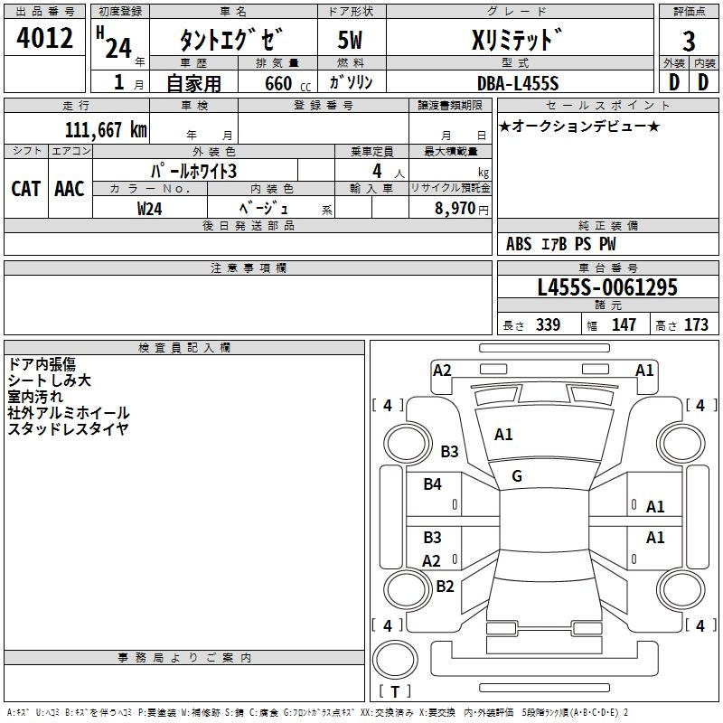 DAIHATSU TANTO EXE