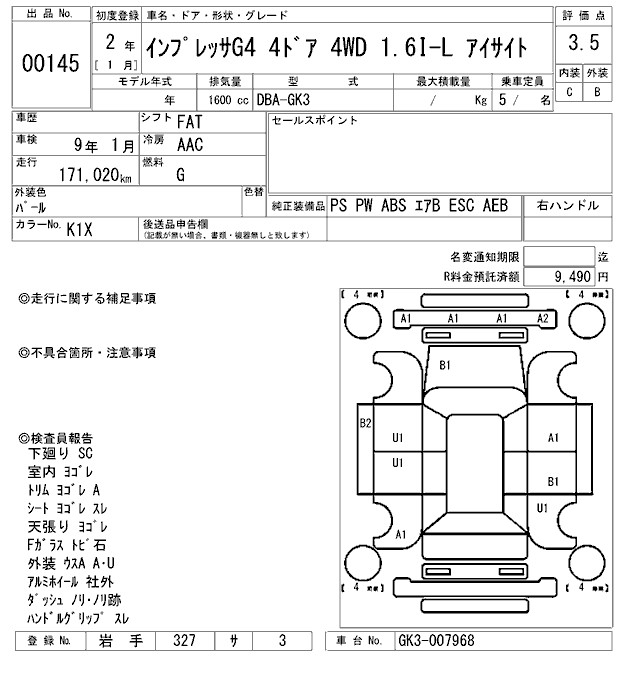 SUBARU IMPREZA
