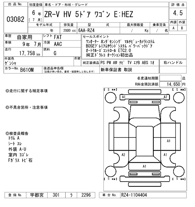 HONDA ZR-V