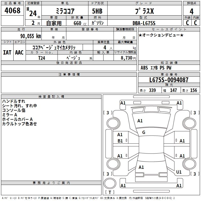 DAIHATSU MIRA COCOA