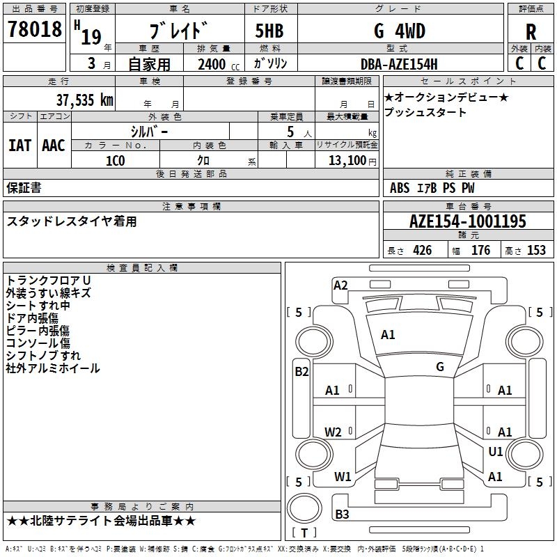 TOYOTA BLADE