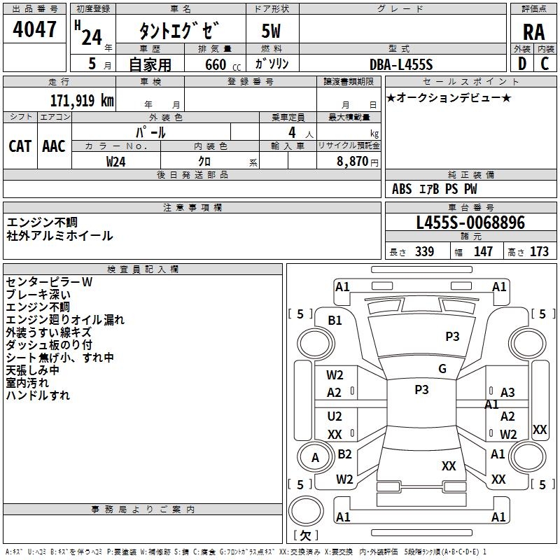DAIHATSU TANTO EXE