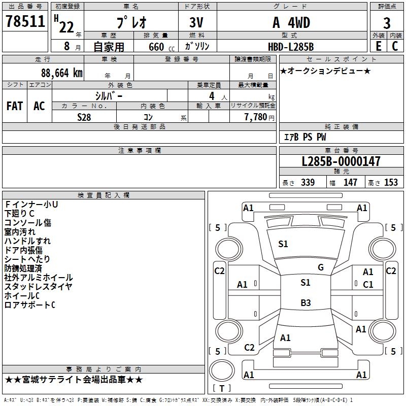 SUBARU PLEO