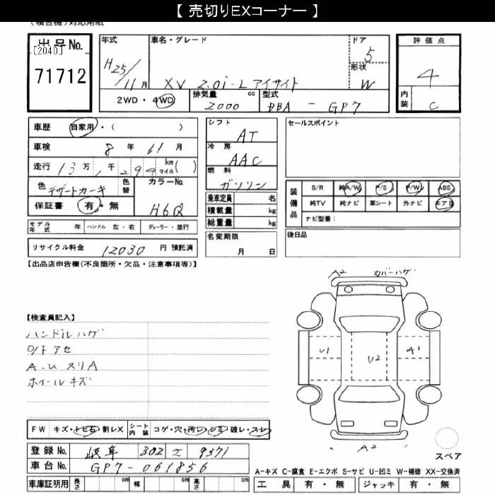 SUBARU XV