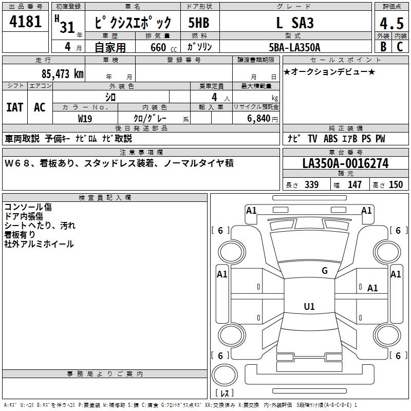 TOYOTA PIXIS EPOCH