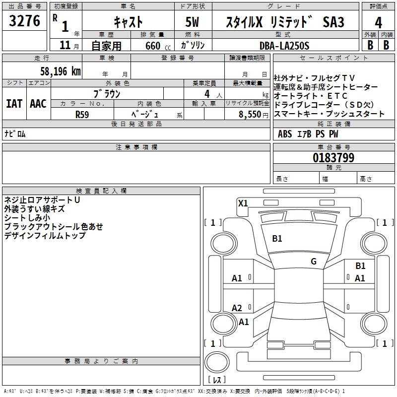 DAIHATSU CAST