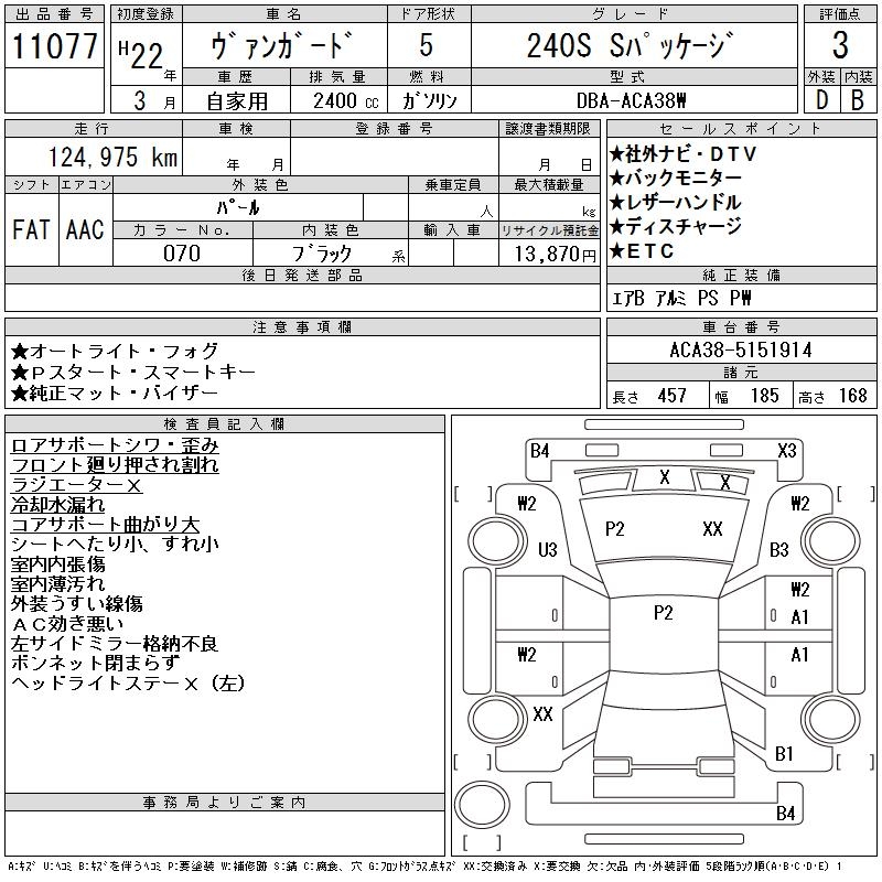 TOYOTA VANGUARD
