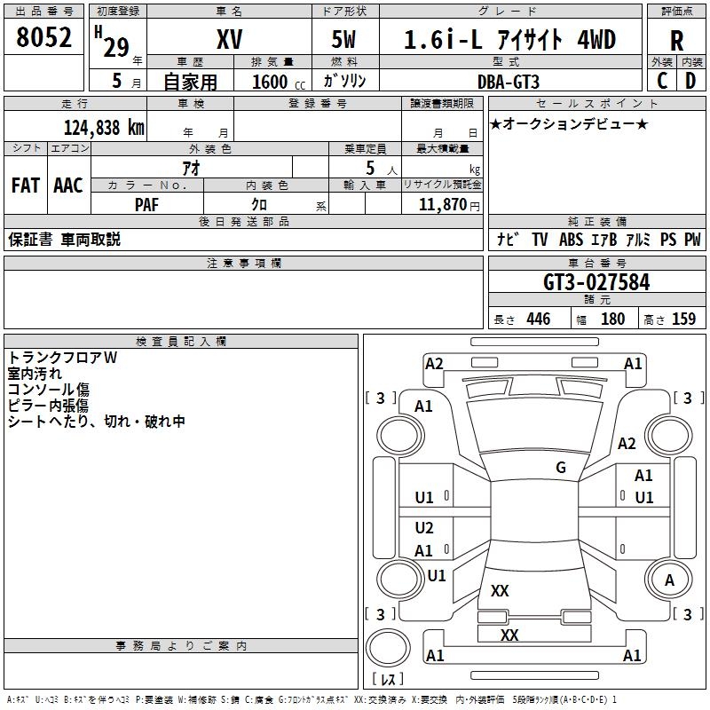 SUBARU XV