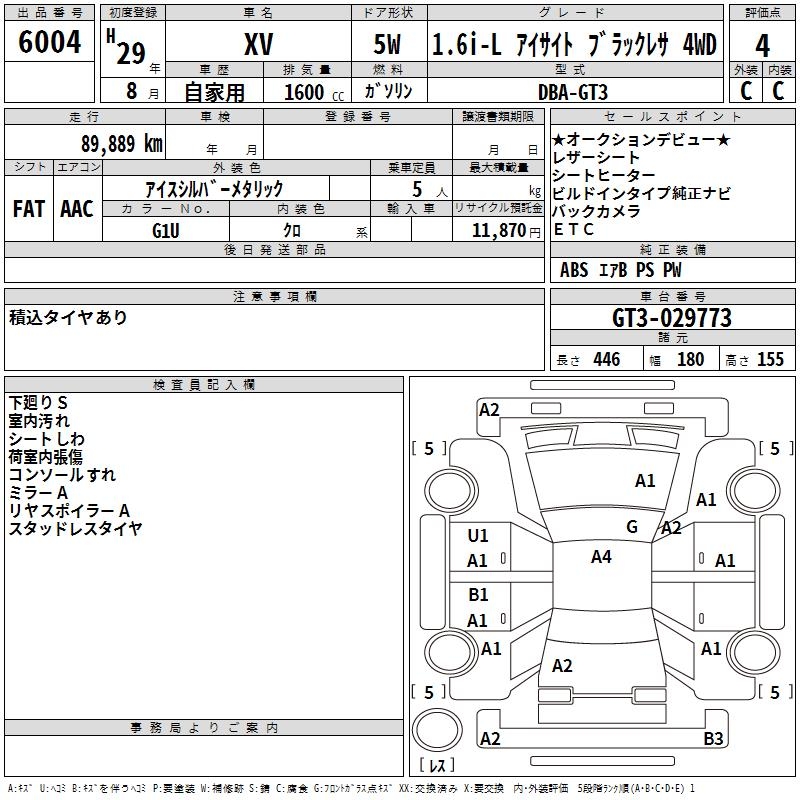 SUBARU XV