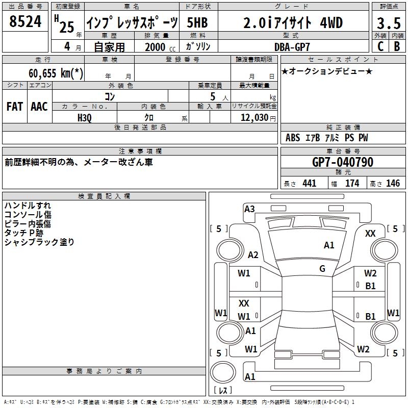 SUBARU XV