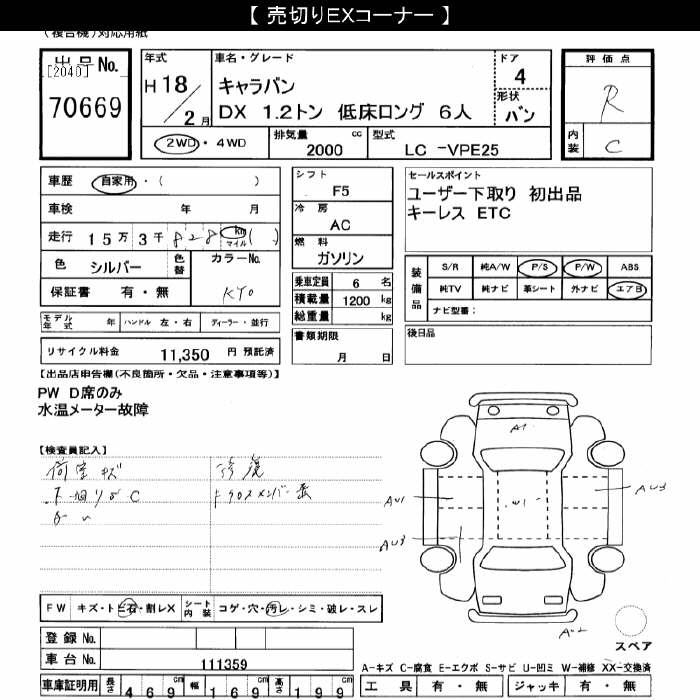 NISSAN CARAVAN