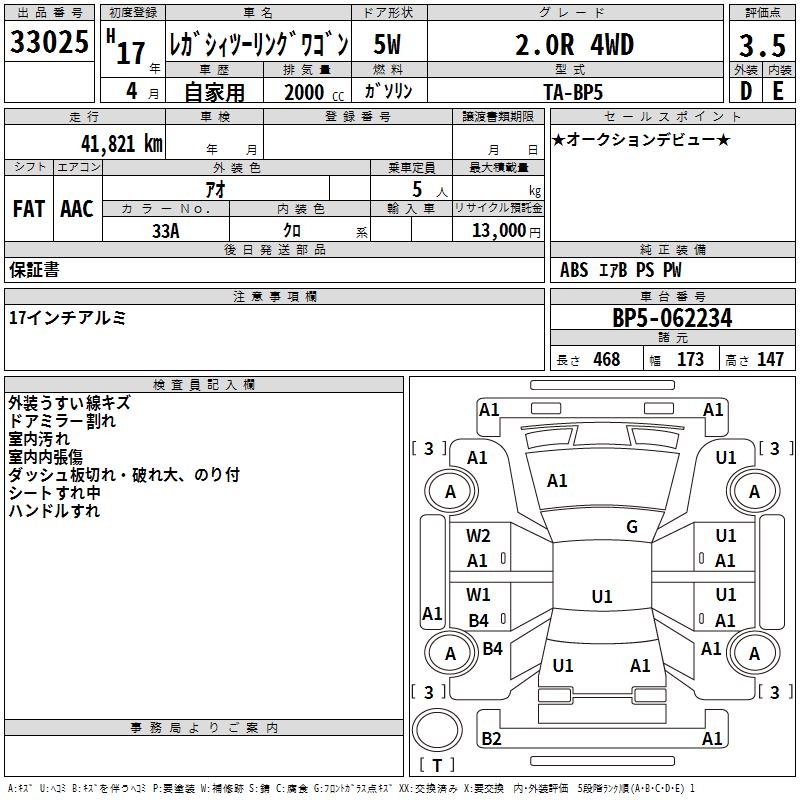 SUBARU LEGACY