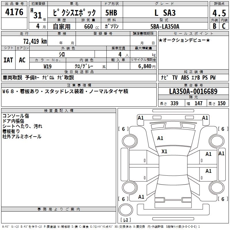 TOYOTA PIXIS EPOCH