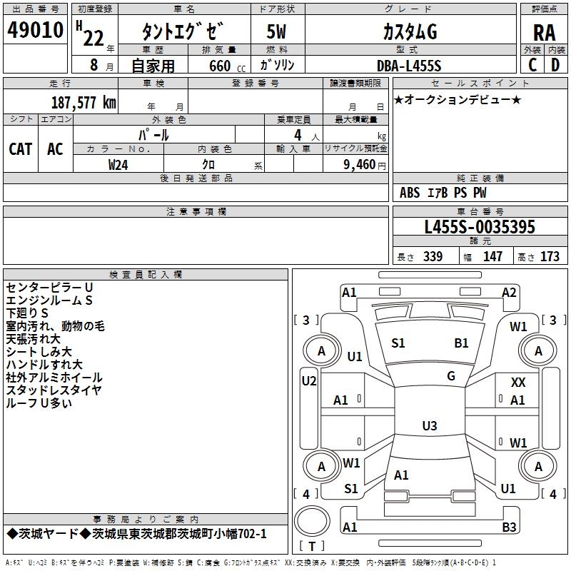 DAIHATSU TANTO EXE