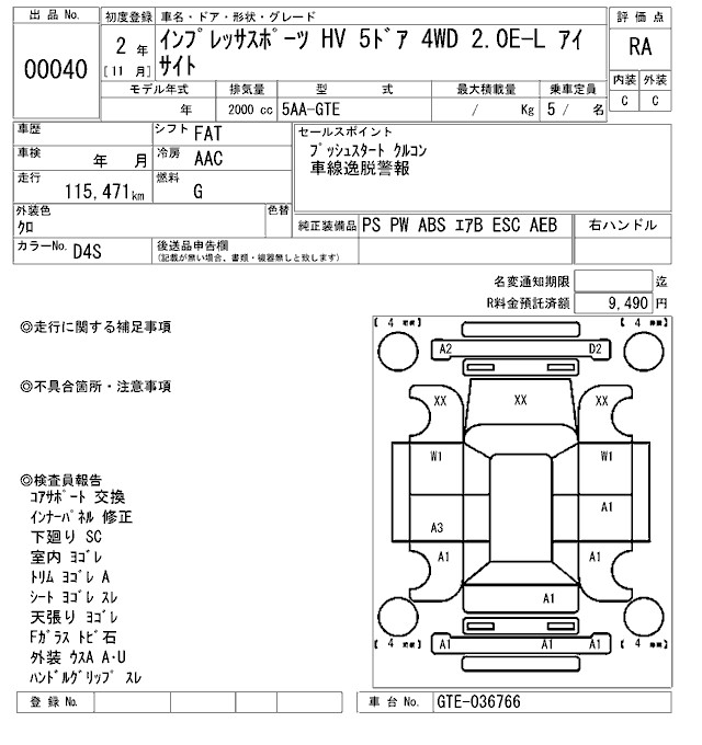 SUBARU XV