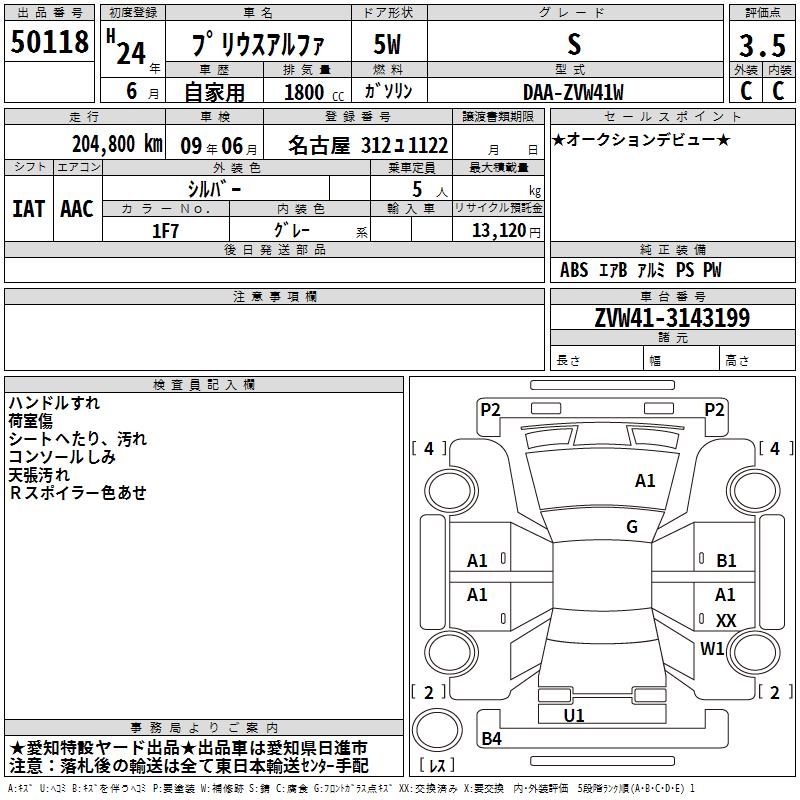 TOYOTA PRIUS ALPHA