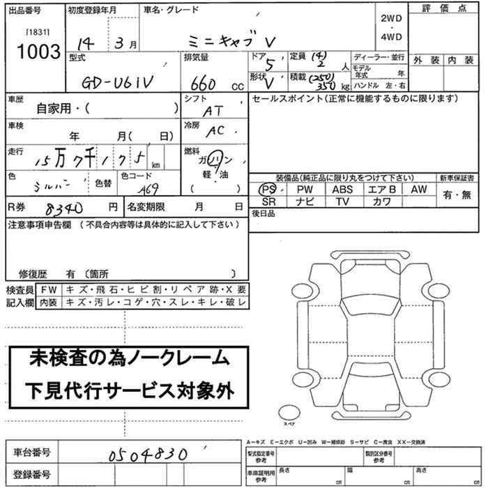 MITSUBISHI MINICAB