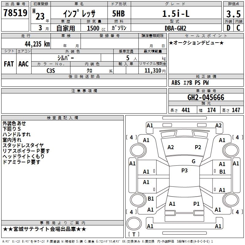 SUBARU IMPREZA