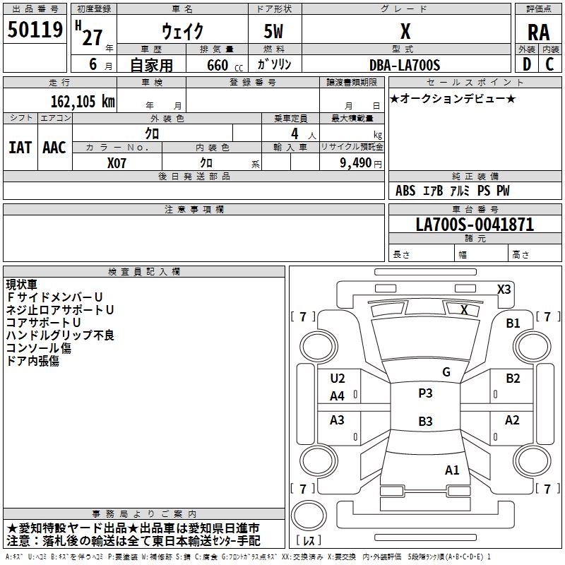 DAIHATSU WAKE