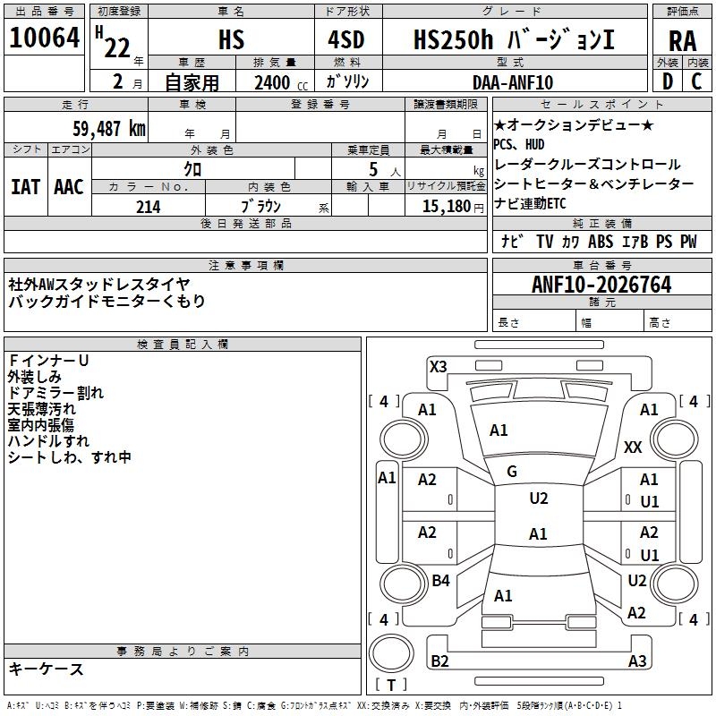 LEXUS HS250H