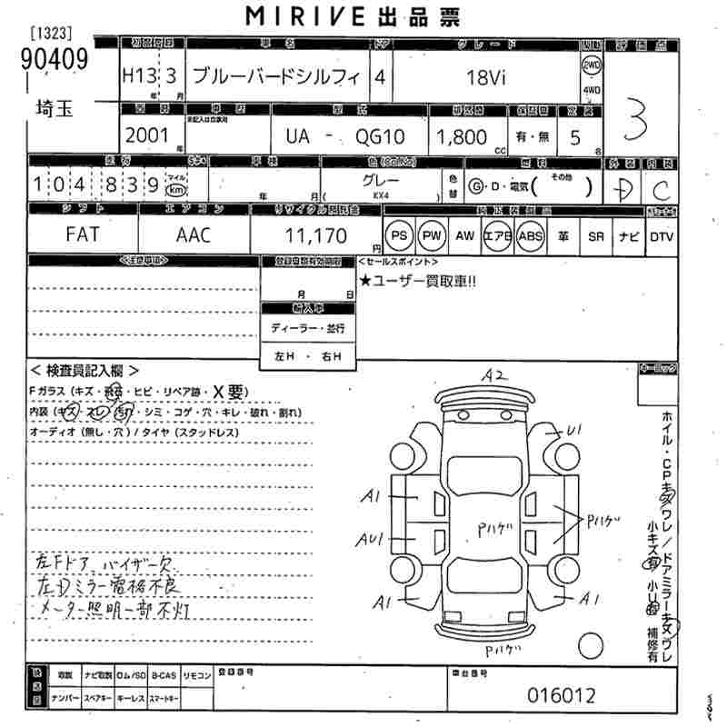 NISSAN BLUEBIRD SYLPHY