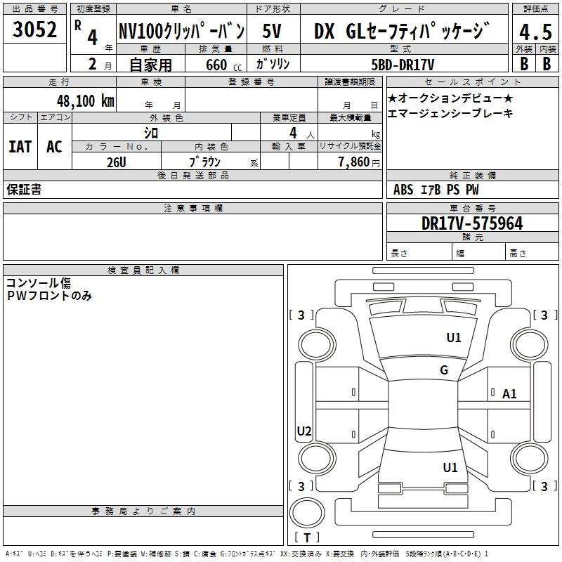 NISSAN NV100 CLIPPER