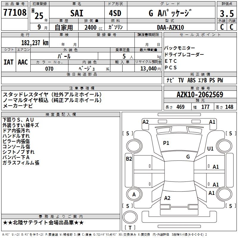 TOYOTA SAI