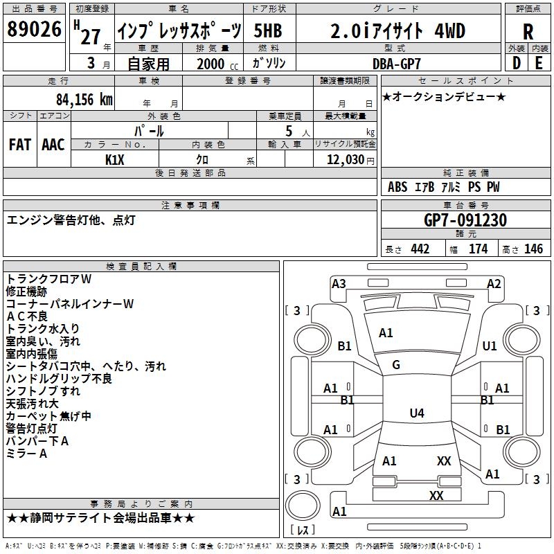 SUBARU XV