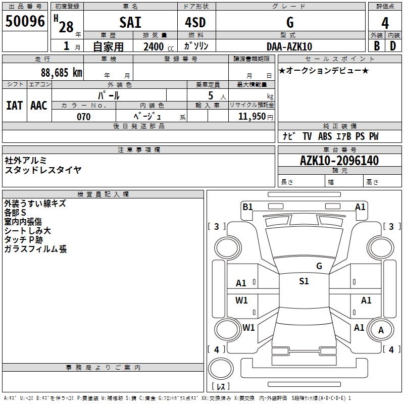 TOYOTA SAI
