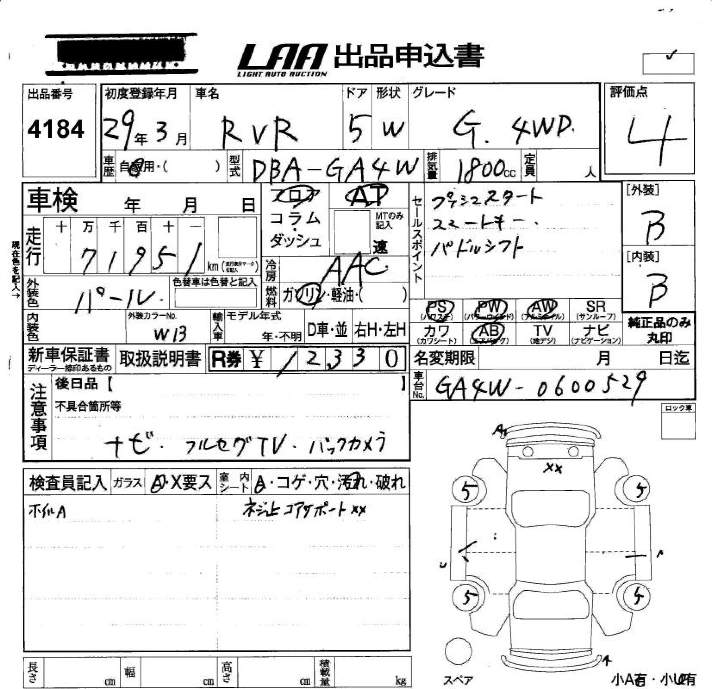 MITSUBISHI RVR