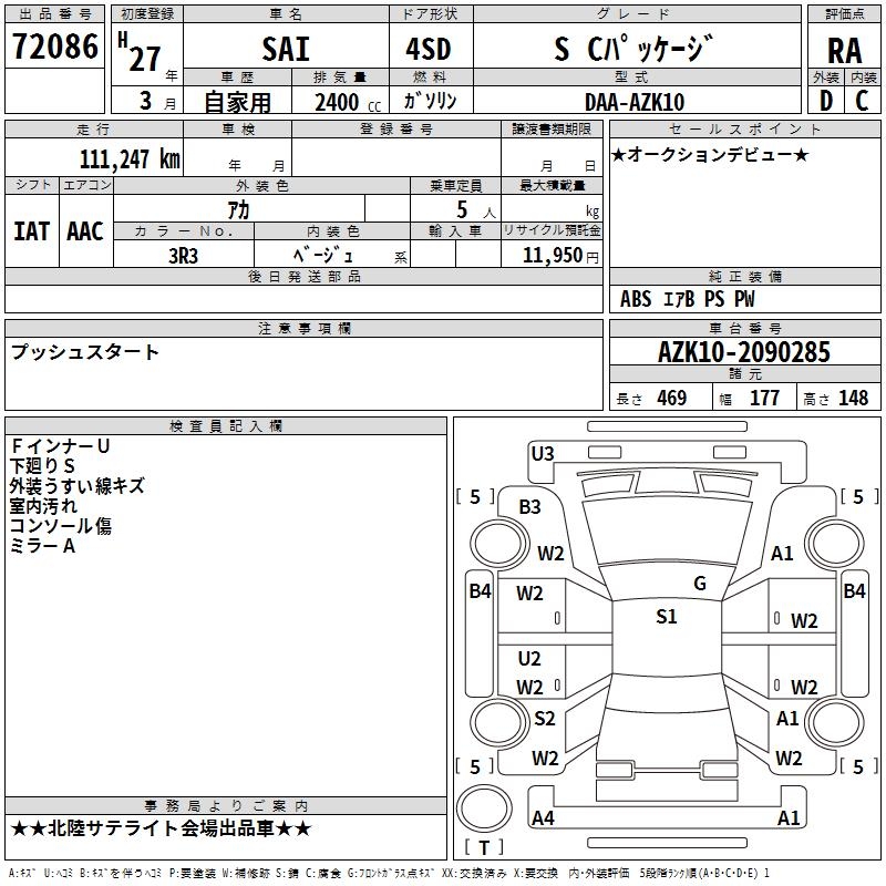 TOYOTA SAI