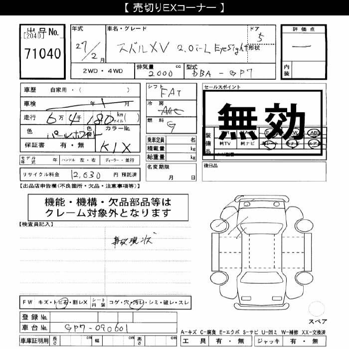 SUBARU XV