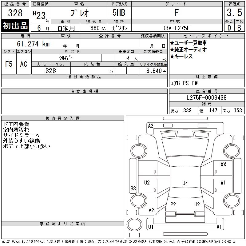 SUBARU PLEO
