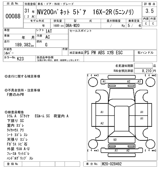 NISSAN NV200