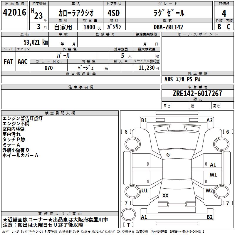 TOYOTA COROLLA AXIO