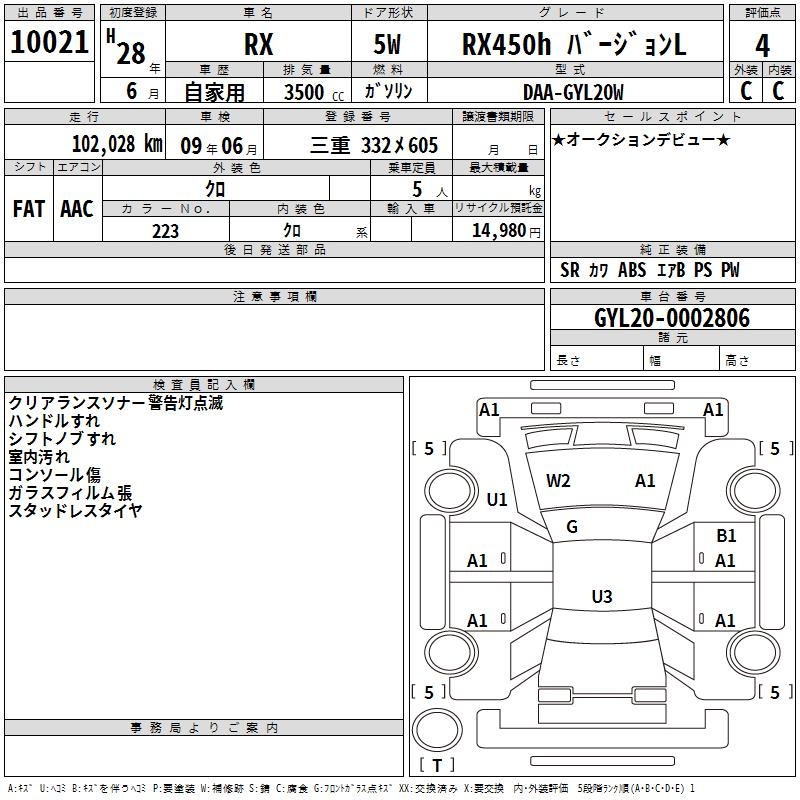 LEXUS RX450H