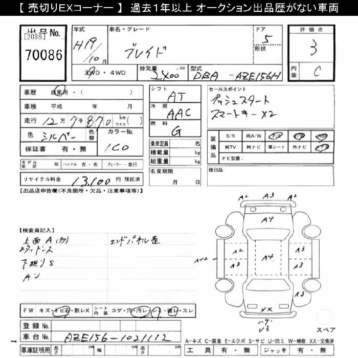 TOYOTA BLADE