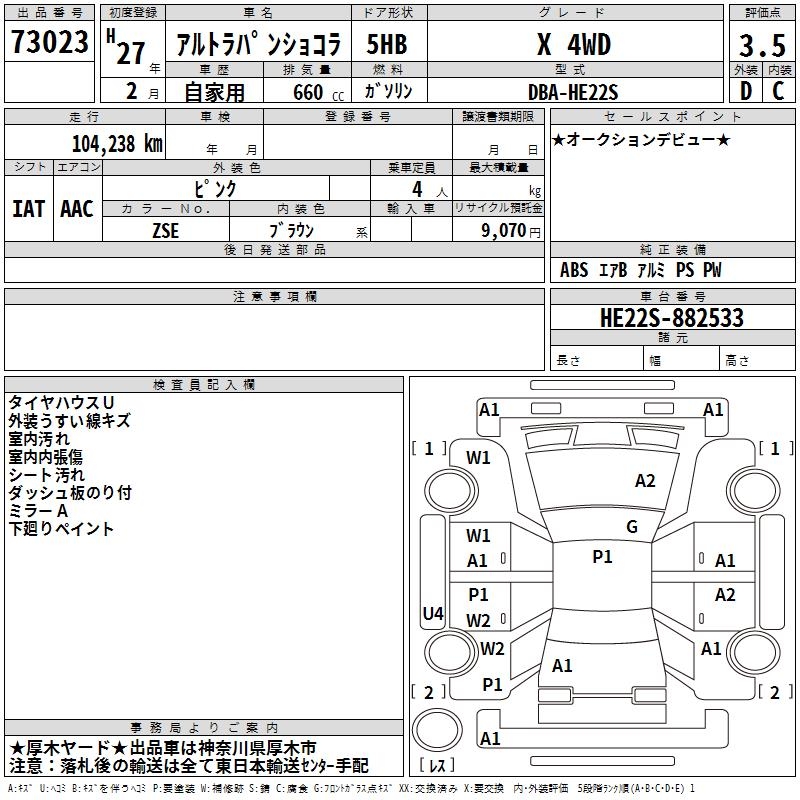 SUZUKI ALTO LAPIN