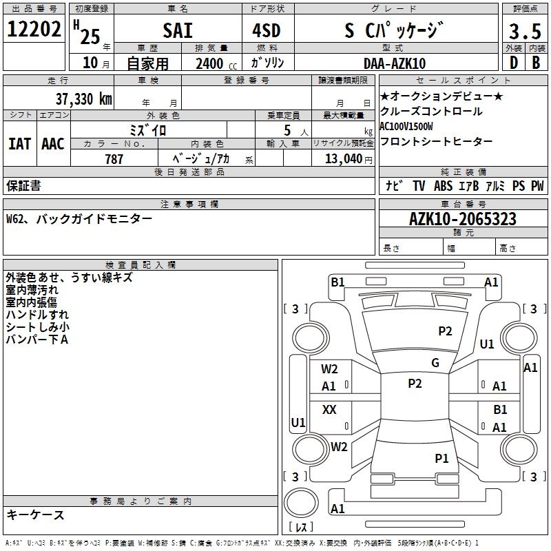 TOYOTA SAI